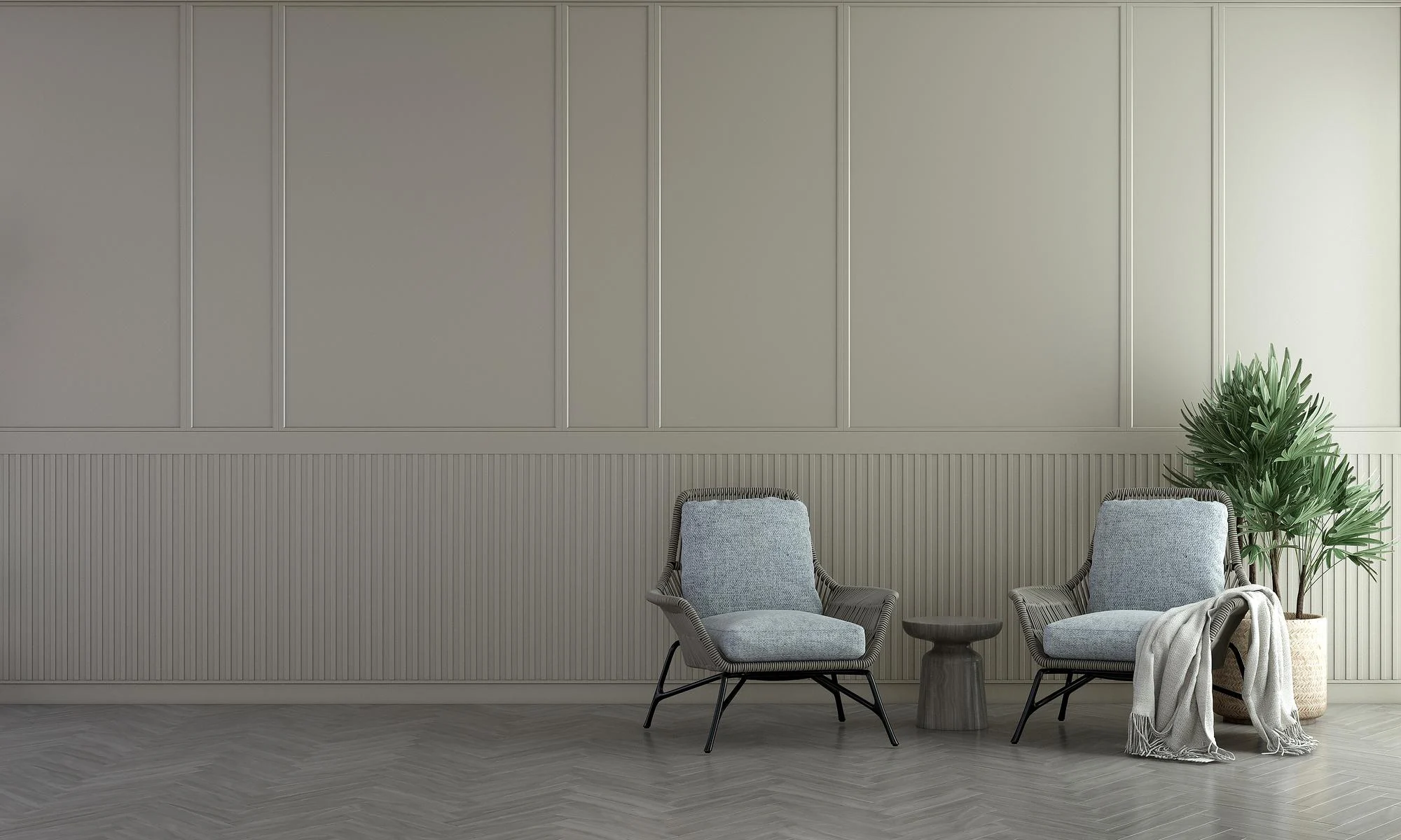 Interior space bathed in natural light